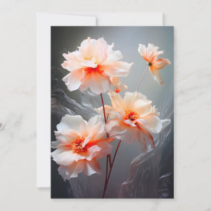 Anuncio Elegante Flor de Tono Rosado con Flujo Brumoso Abs