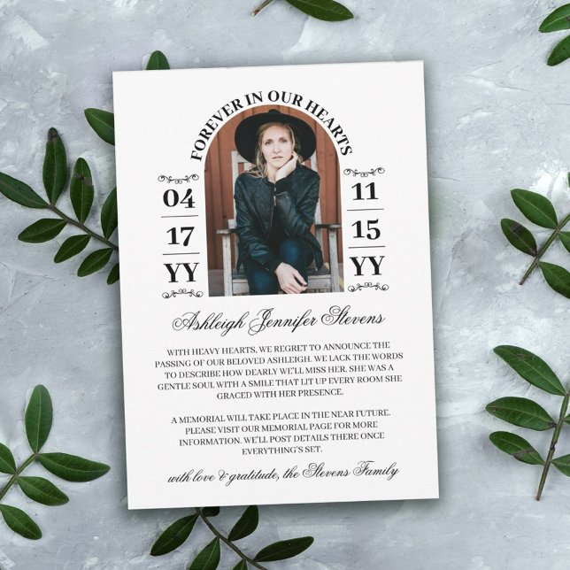 Anuncio Elegante Foto De Arco Para Siempre En Nuestra Muer (Subido por el creador)