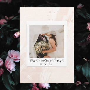 Anuncio Elegante Foto de Boda Personalizada