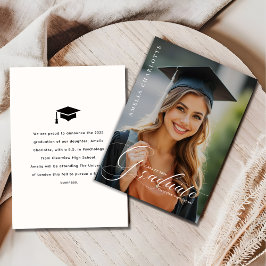 Anuncio Elegante foto de graduación con sobreescritura de