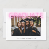 elegante foto de graduado de neón de moda ultra ro
