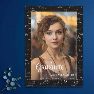 Anuncio Elegante Graduación de Fotografía de Math College