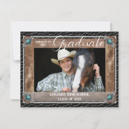 Anuncio Elegante Graduación de fotografías de cuero de est