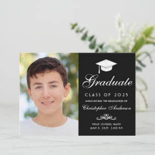 Anuncio Elegante Graduación de fotografías de escritura bl