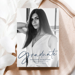 Anuncio Elegante graduación de fotografías de escritura na