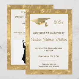 Anuncio Elegante Graduación de Glam Fotografías de Oro