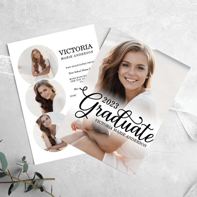 Anuncio Elegante Graduación de tipografía fotográfica mini (Subido por el creador)