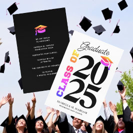 Anuncio Elegante Graduación del Arcoiris