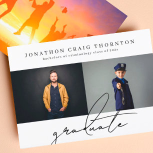 Anuncio Elegante Graduado Sencillo Universitario