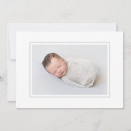 Anuncio Elegante Gris Photo Birth