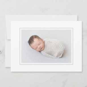 Anuncio Elegante Gris Photo Birth