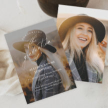 Elegante guión 2 Graduación de fotos