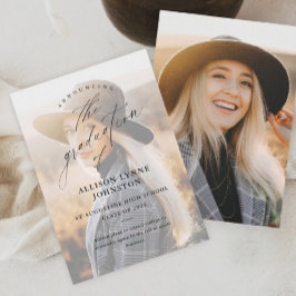 Anuncio Elegante guión 2 Graduación de fotos