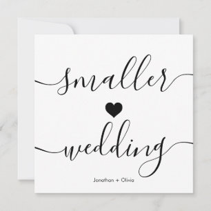 Anuncio Elegante guión simple reducción de tamaño Boda más