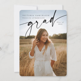 Anuncio Elegante guión superposición de dos graduaciones d