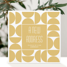 Anuncio Elegante Hemos movido la nueva dirección de casa a