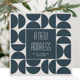 Anuncio Elegante Hemos movido la nueva dirección de casa a