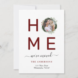 Anuncio Elegante Hemos mudado Navidades Foto de Wreath HOM