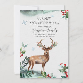 Anuncio Elegante invierno nuevo cuello de los bosques en m