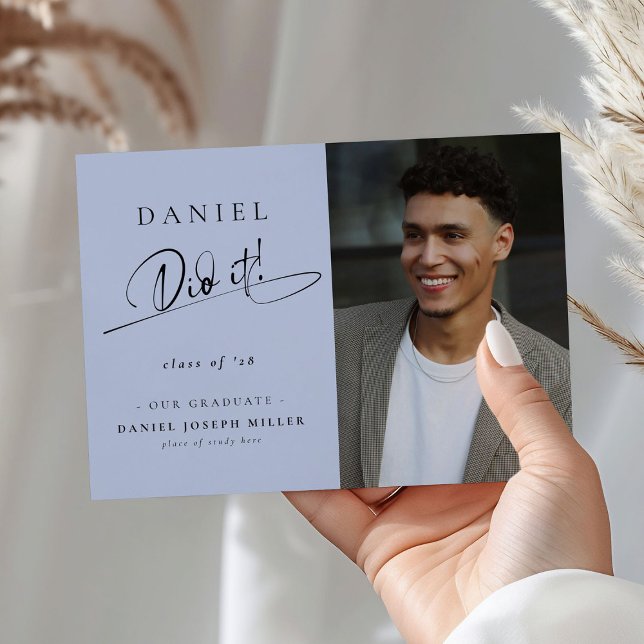 Anuncio ¡Elegante Lo Hizo! Foto de graduado de script (Subido por el creador)