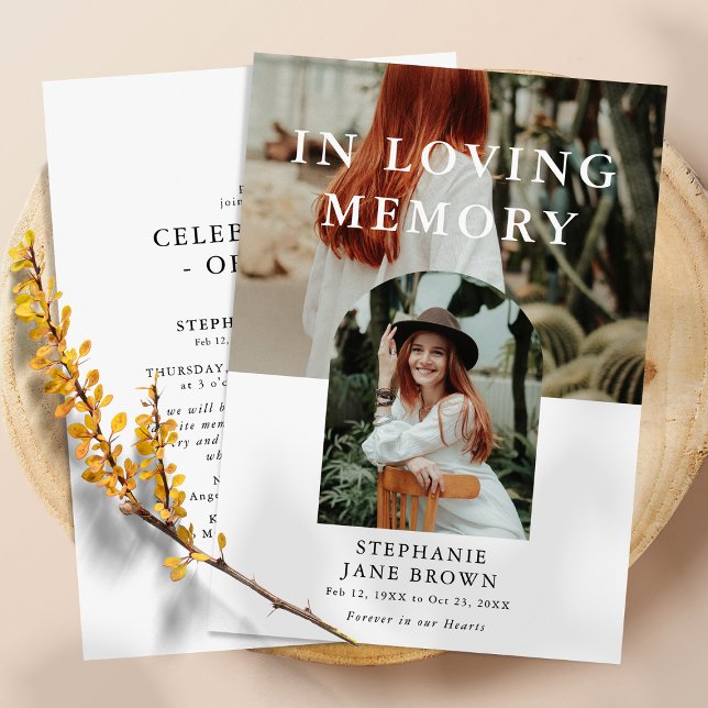 Anuncio Elegante Monumento Mínimo 2 Fotos Funeral (Subido por el creador)