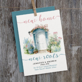 Anuncio Elegante nueva casa floral jardín rosado guión Ver