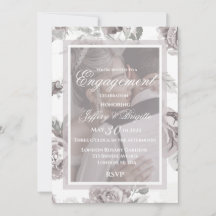 Elegante rosa floral moderna polvorienta compromis
