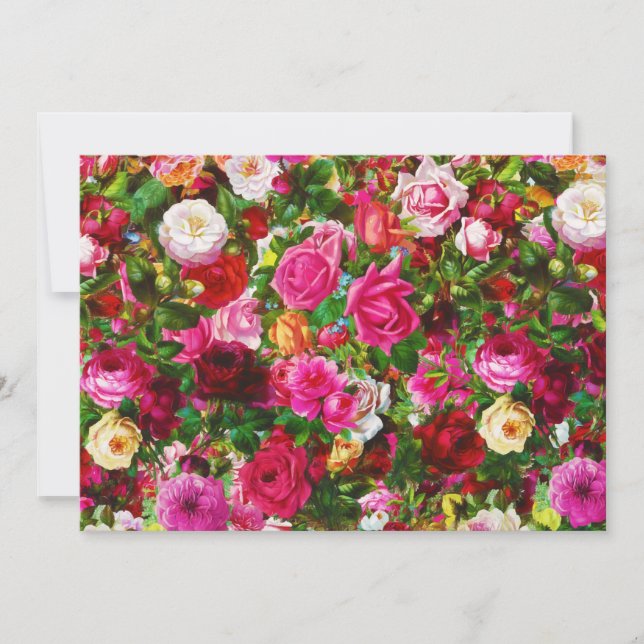 Anuncio Elegante Rosa floral vintage (Anverso)