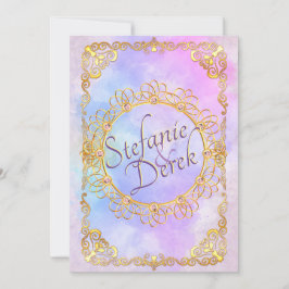 Anuncio Elegante suave pastel y oro