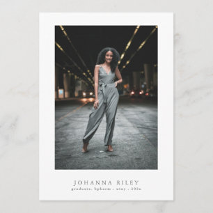 Anuncio Elegante Texto Editable Foto Graduación Universita