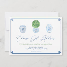 Anuncio Elegante Topiary Ginger Jar Nueva Dirección