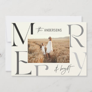 Anuncio Elegante y alegre tipografía fotográfica navideña