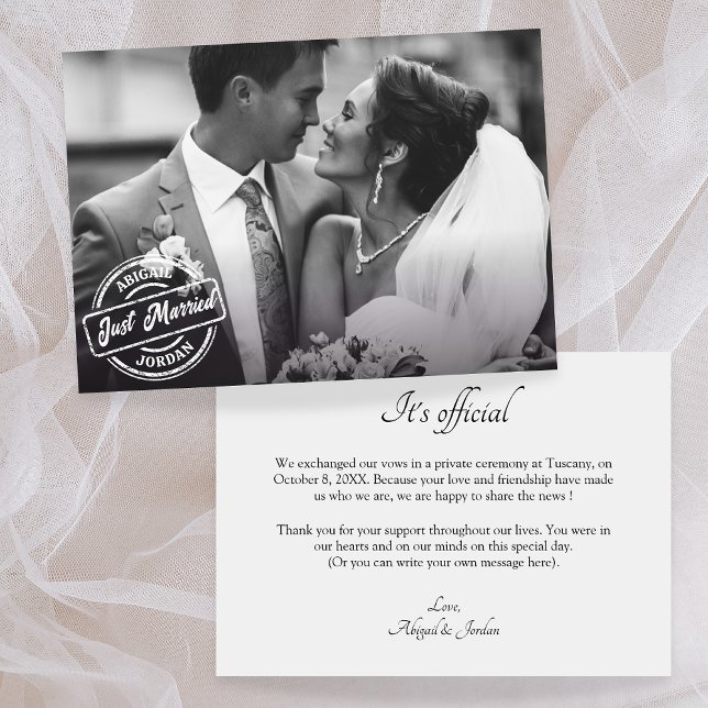 Anuncio Elegante y elegante foto casada (Subido por el creador)