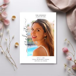 Anuncio Elegante y moderno Graduación de dos fotos