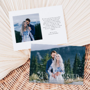 Anuncio Elegante y vintage foto de Boda recién casado