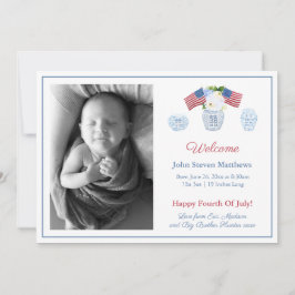 Anuncio Elegantes estadísticas patrióticas de nacimiento d