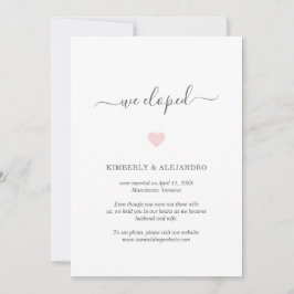 Anuncio Eligimos el Boda de corazón rosado lindo
