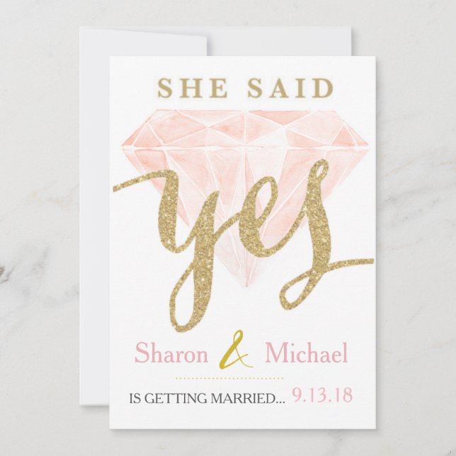 Anuncio Ella dijo Sí Rosa Diamante (Anverso)