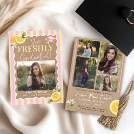 Anuncio Ella se graduó FRESCO Limones 5 Foto Graduación 