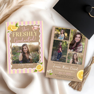 Anuncio Ella se graduó FRESCO Limones 5 Foto Graduación