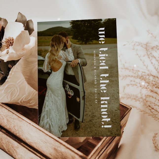 Anuncio Elopamiento de Boda Elegante Moderno de 2 Fotos (Subido por el creador)