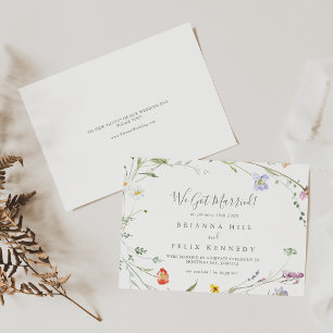 Anuncio Elopement floral silvestre multicolor