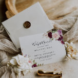 Anuncio Elopement rústico floral y botánico<br><div class="desc">Esta invitación rústica floral y botánica de elementos folclóricos presenta un bonito diseño moderno, con hermosas y coloridas flores y follaje dibujados a mano, elegantemente dispuestos en bonitos ramos. Personalice la tarjeta con sus datos de matrimonio y utilice la plantilla de la parte posterior para anunciar un cambio de dirección,...</div>