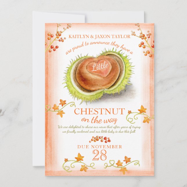 Anuncio Embarazo acuático en el corazón del castaño (Anverso)