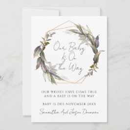 Anuncio Embarazo de la vegetación rústica