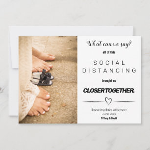 Anuncio Embarazo divertidísimo Minimalista de distanciamie