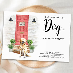 Anuncio En Casa Es Donde El Perro Es Donde Hemos Mudado Pe