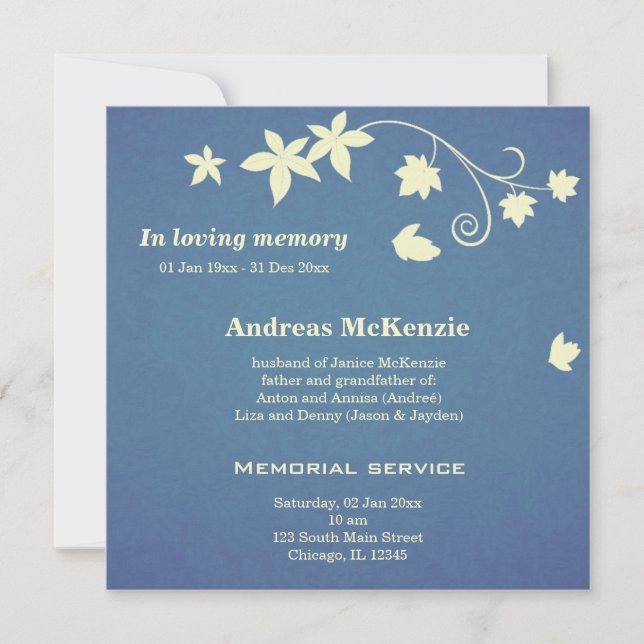 Anuncio En la memoria amorosa (Anverso)