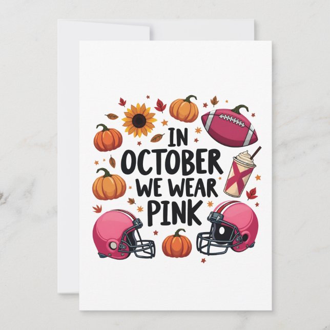 Anuncio En octubre usamos fútbol de cáncer de mama rosado (Anverso)