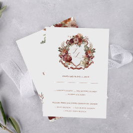 Anuncio Enamorarse | RSVP de boda de florece en otoño